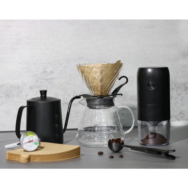 Conjunto de cafeteira feito à  - Coffee Equipment Gift Set avaliação e preço