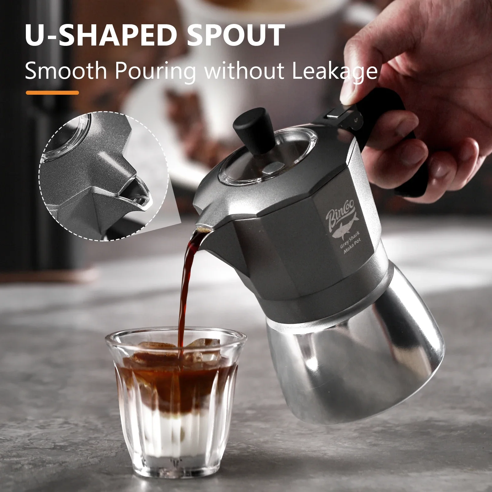 Cafeteira Moka Bincoo de 2 xíc - Coffee Equipment Accessories avaliação e preço