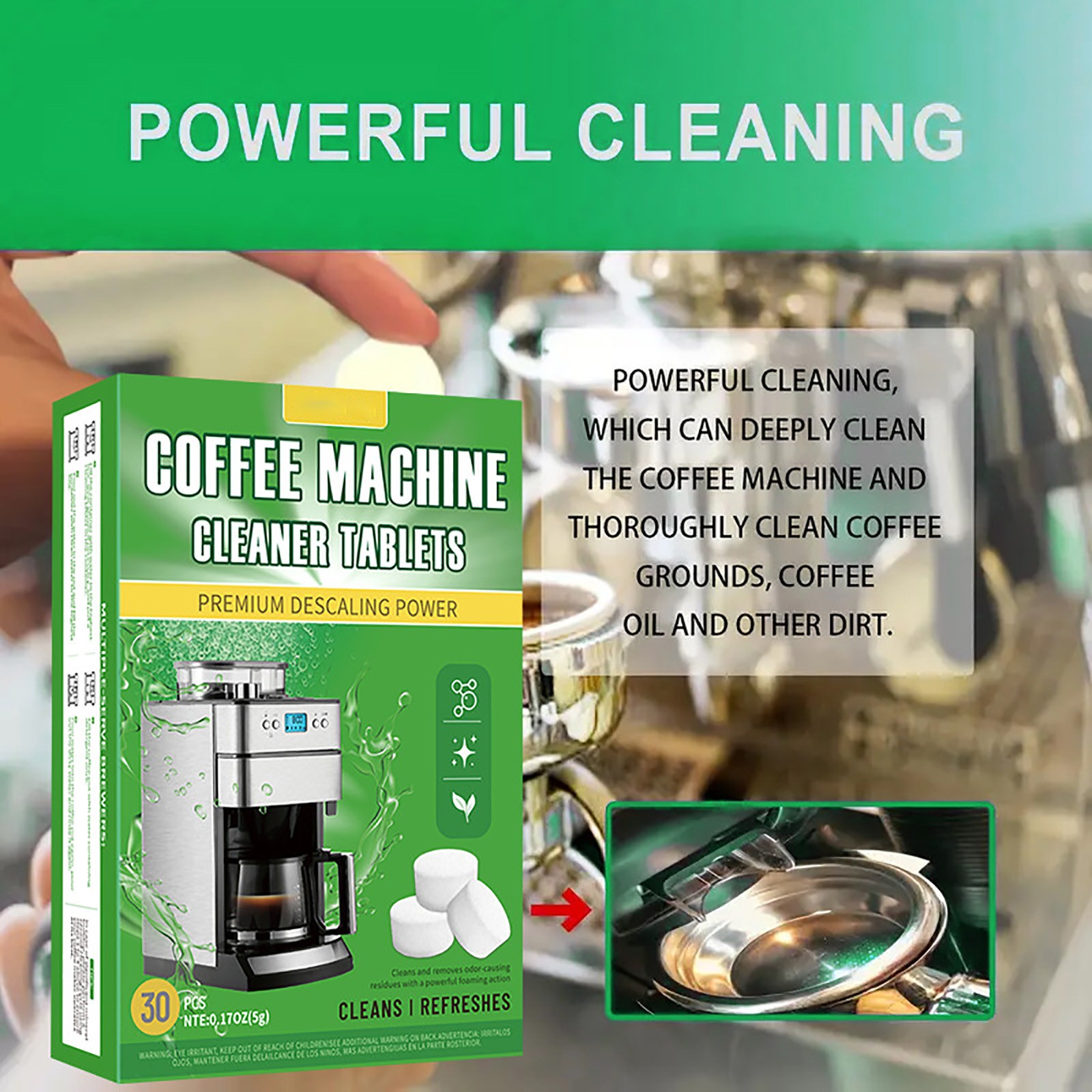 Máquina de café limpeza tablet - Coffee Equipment Cleaner avaliação e preço