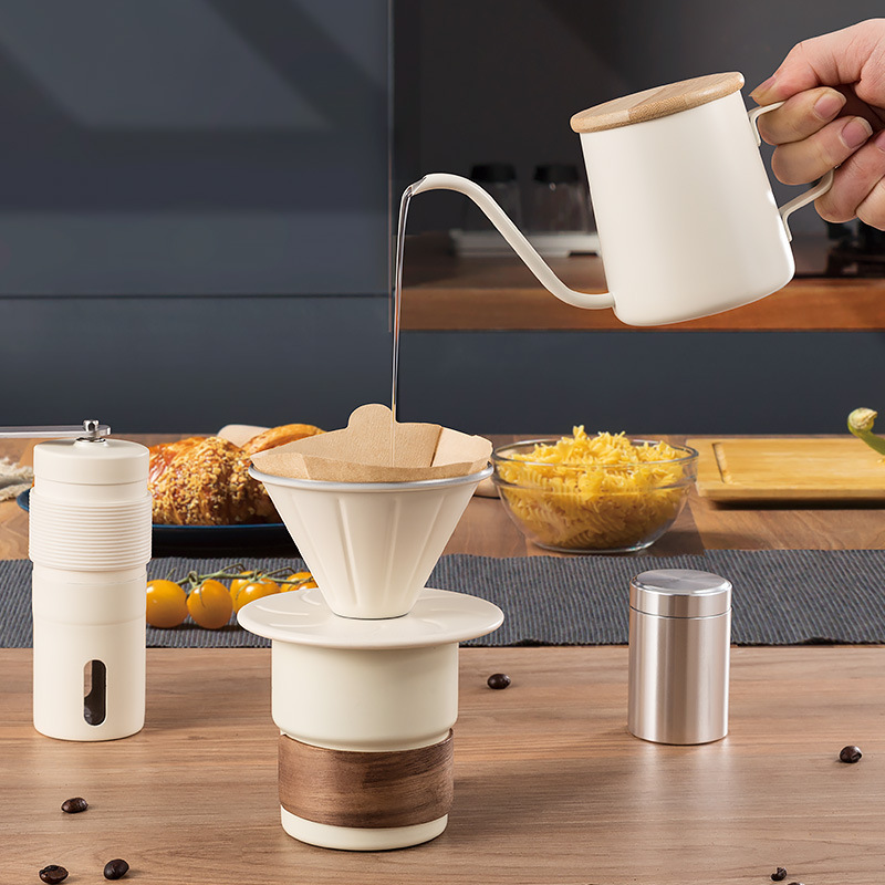 Conjunto de cafeteira artesana - Coffee Equipment Gift Set avaliação e preço