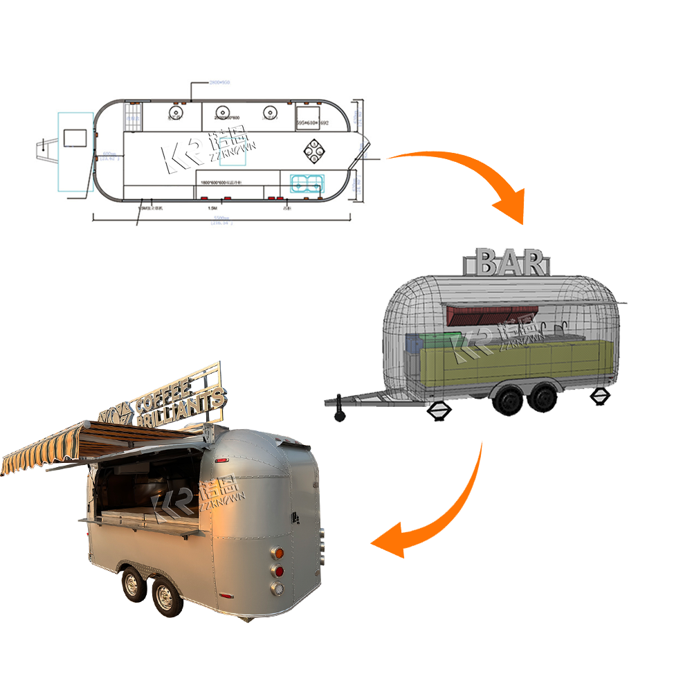 Novo Design 2026: Food Truck M - Equipment Of Coffee Shop avaliação e preço
