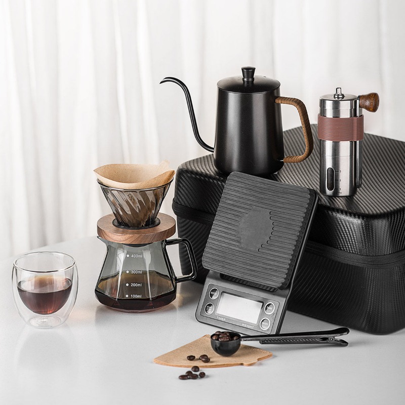 Conjunto de café artesanal par - Coffee Equipment Gift Set avaliação e preço