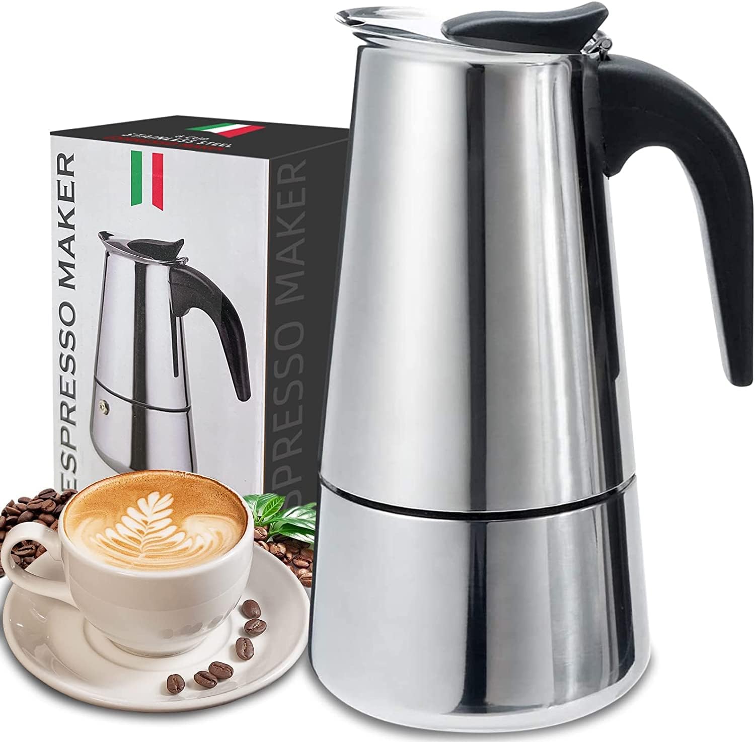 4/6/9 Xícaras Moka Pot Caffe M - Coffee Equipment Accessories avaliação e preço
