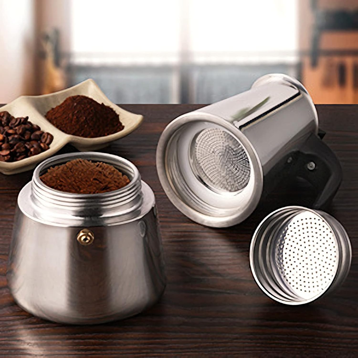 4/6/9 Xícaras Moka Pot Caffe M - Coffee Equipment Accessories avaliação e preço