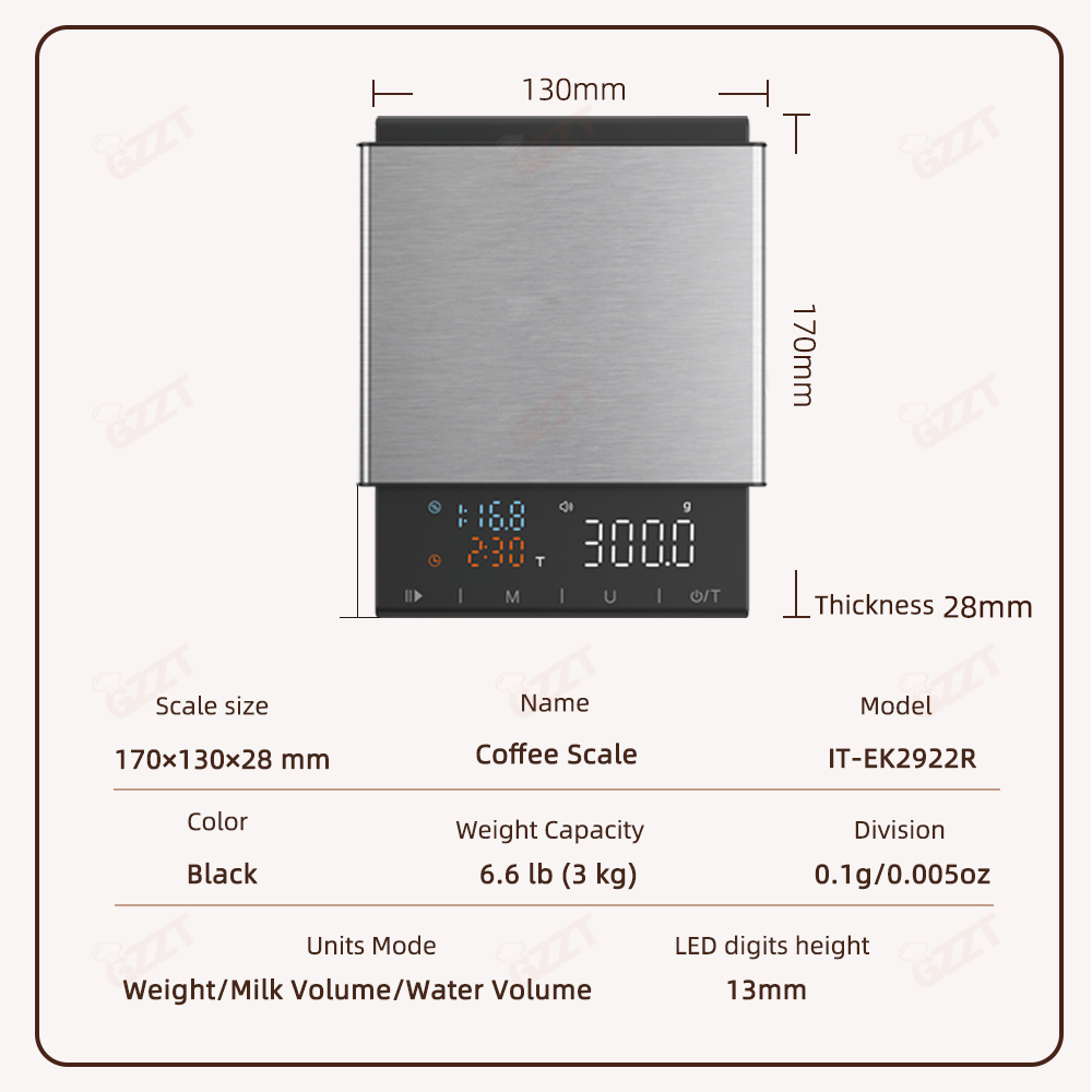 Balança digital de café de coz - Scale Drip Timer avaliação e preço