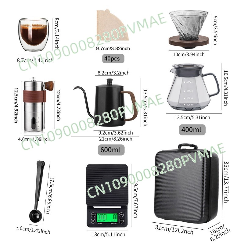 Conjunto de café para preparo  - Coffee Equipment Gift Set avaliação e preço